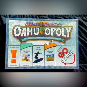 OAHU-OPOLY Hawaii Monopoly Board Game 2-6 Players Ages 8+